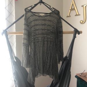 see through grey dress